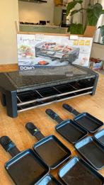 Domo steengrill raclette gourmetstel, Ophalen of Verzenden, Gebruikt, 4 t/m 7 personen