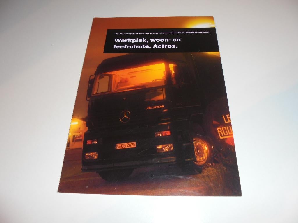brochure Mercedes Actros  1997, Boeken, Auto's | Folders en Tijdschriften, Ophalen of Verzenden, Gelezen, Mercedes