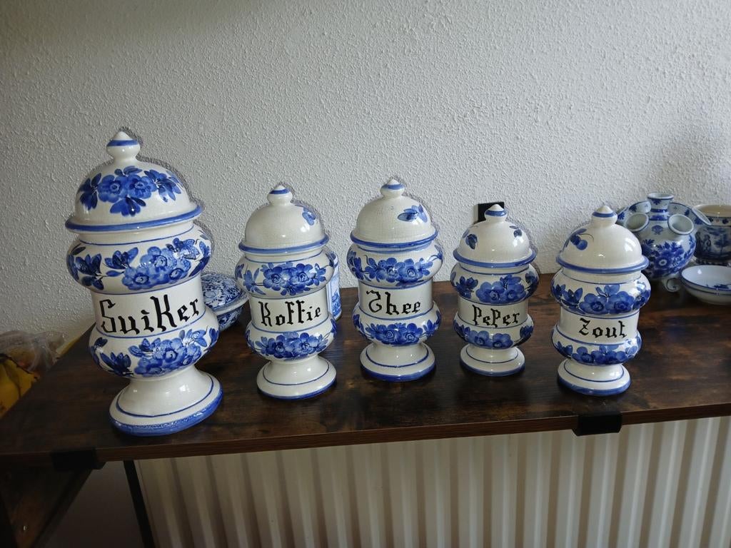 Delf blauwe potten, Ophalen of Verzenden