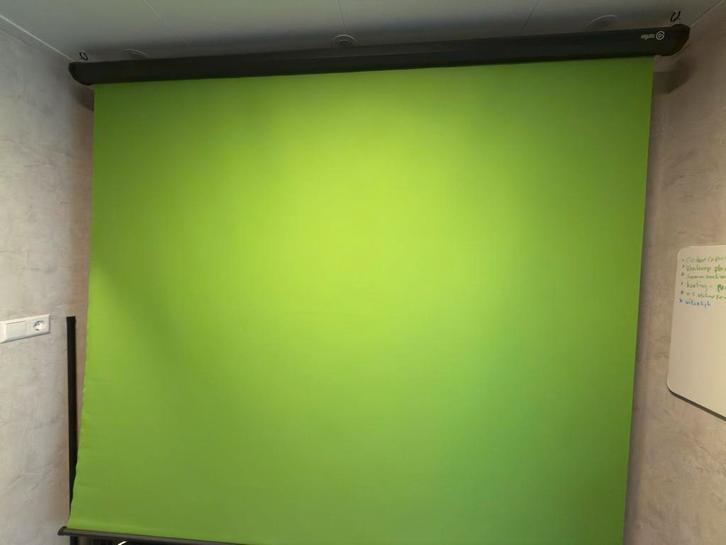 Elgato Roll-Down Scherm 190x200cm - Zo Goed Als Nieuw!, Audio, Tv en Foto, Projectieschermen, Zo goed als nieuw, Handmatig, Ophalen