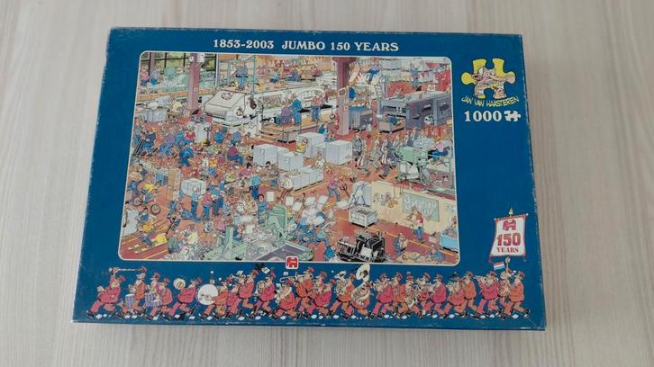 Jan van Haasteren - Jumbo 150 years - 1000 stukjes, Hobby en Vrije tijd, Denksport en Puzzels, Gebruikt, Legpuzzel, 500 t/m 1500 stukjes