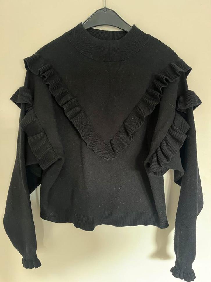 My Jewellery Limited zwarte trui maat S met rushes, Kleding | Dames, Truien en Vesten, Zo goed als nieuw, Maat 36 (S), Zwart, Ophalen of Verzenden
