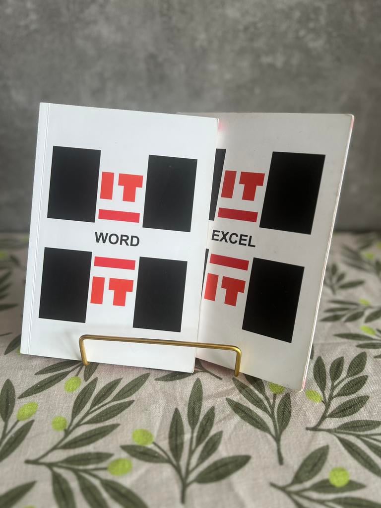 IT boekjes Word & Excel | Compacte handleidingen | 2 stuks, Boeken, Informatica en Computer, Ophalen of Verzenden, Zo goed als nieuw