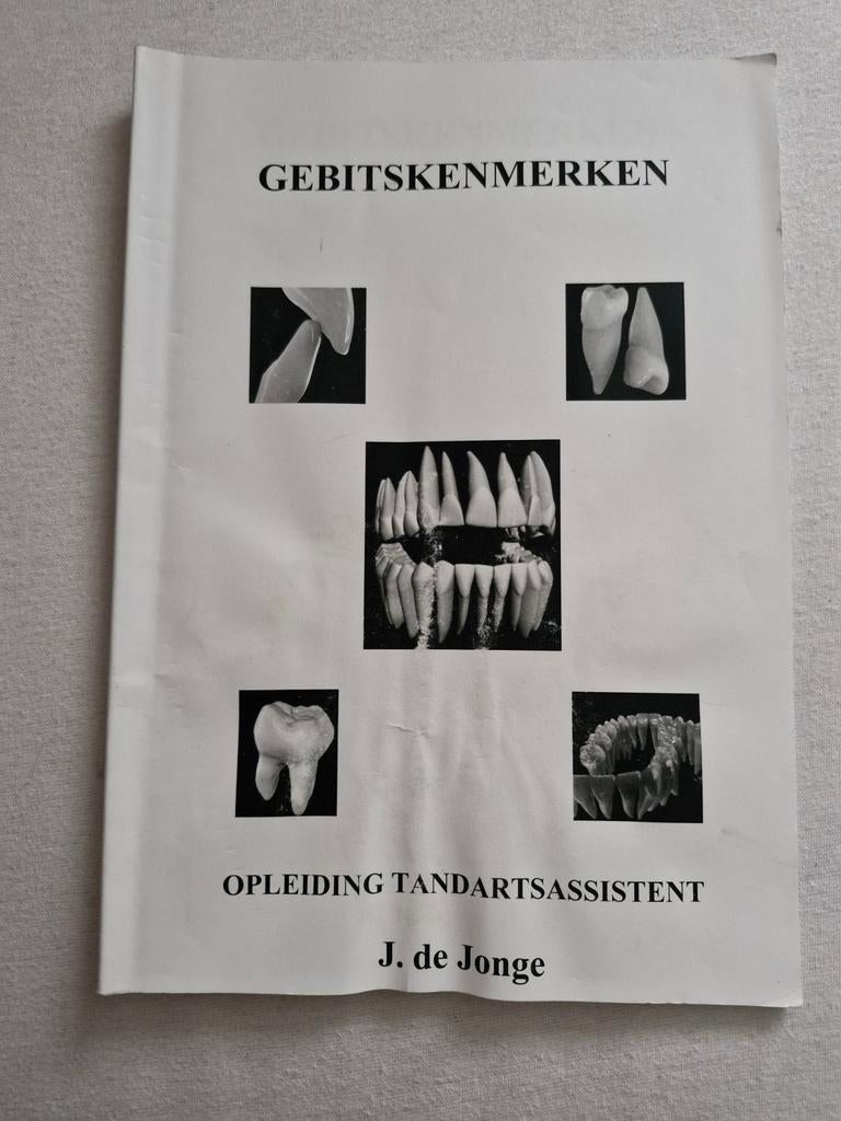 Gebitskenmerken boek MBO Tandartsassistente opleiding, Boeken, Ophalen of Verzenden, Gelezen, MBO, J. de Jonge
