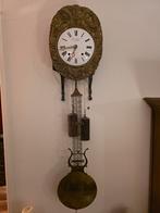 Antieke Franse Comtoise Klok met Slinger en Gewichten, Ophalen