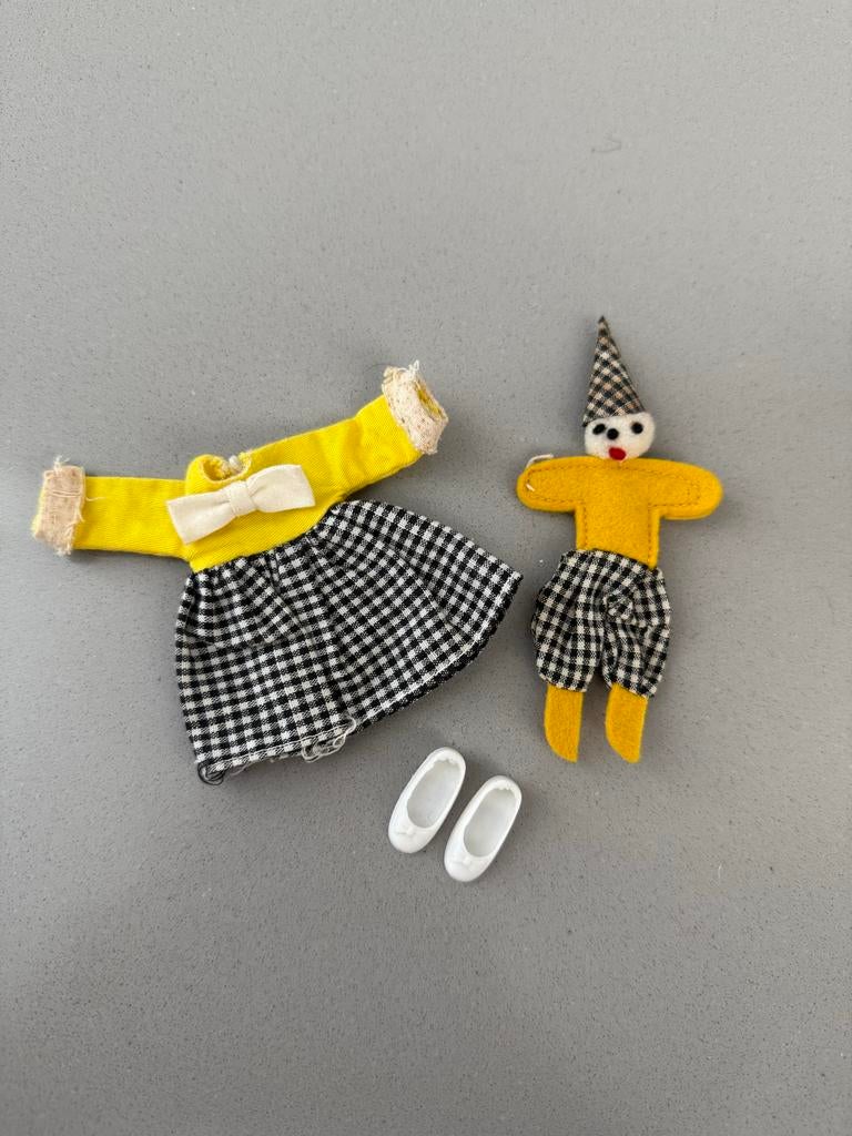 Vintage Barbie Tutti Clowning Around outfit met popje, Ophalen of Verzenden, Gebruikt, Barbie