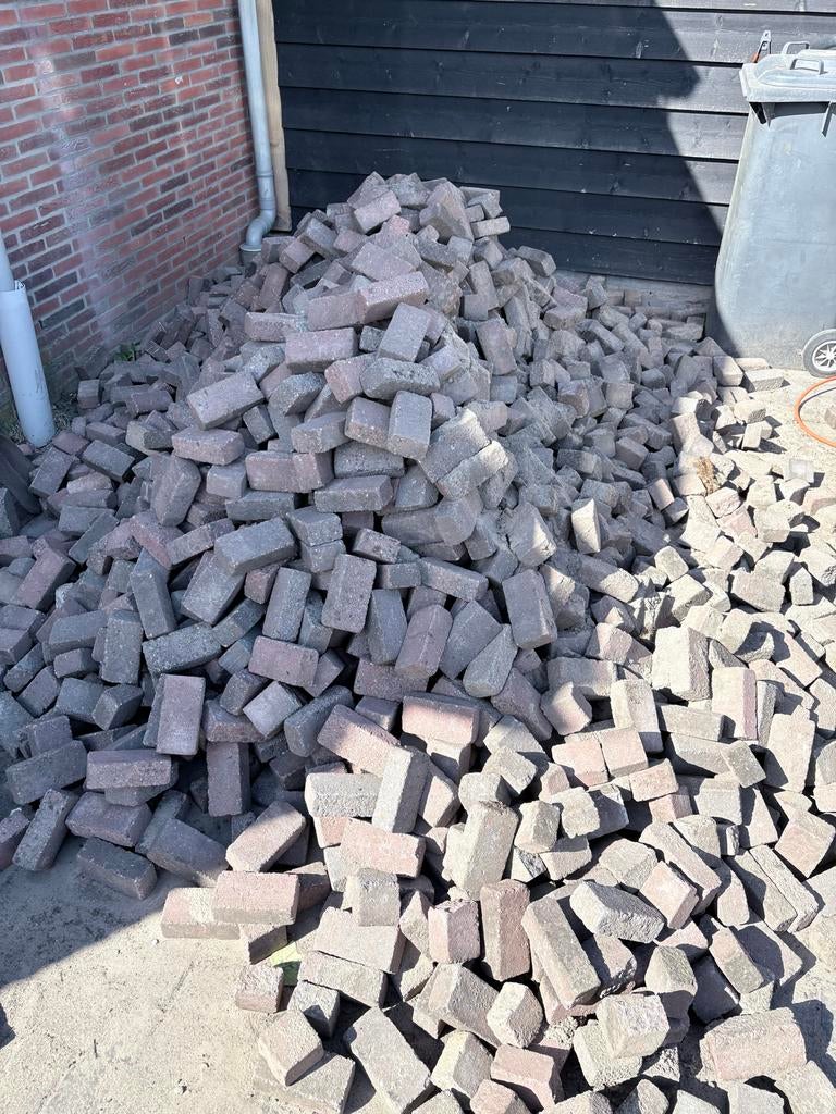 Stenen- ca. 8 m2, Tuin en Terras, Tegels en Klinkers, Ophalen, Gebruikt, Klinkers, 5 tot 10 m²