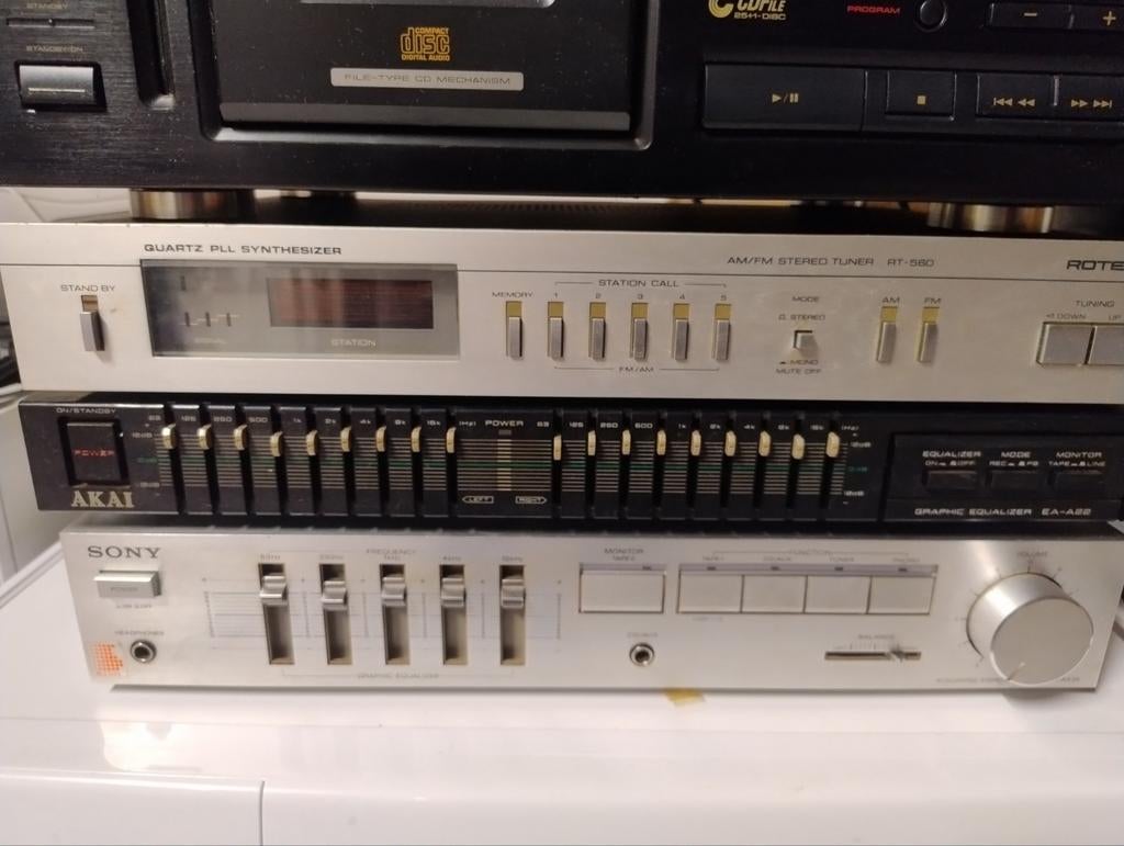 Vintage Audio Set: Tuner, Equalizers, Tape en cd wisselaar, Ophalen of Verzenden, Gebruikt, Analoog