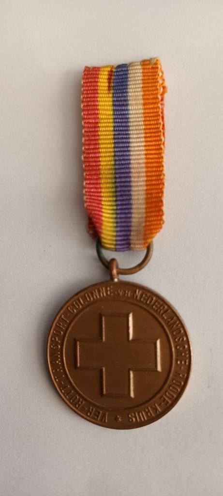 Rode Kruis Marsch Medaille 30 K.M. Brons, Ophalen of Verzenden