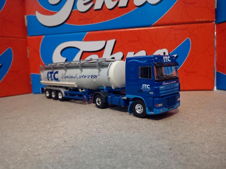 Daf XF tankoplegger ITC Tekno, Hobby en Vrije tijd, Modelauto's | 1:50, Nieuw, Bus of Vrachtwagen, Tekno, Ophalen of Verzenden