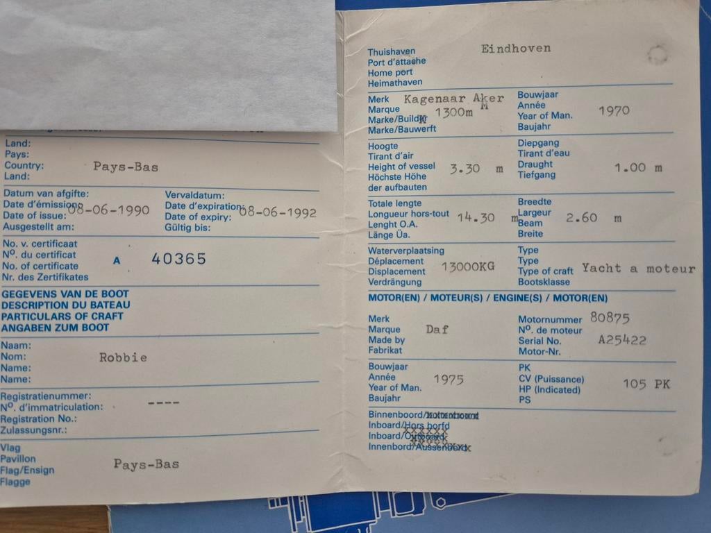 Te koop kagenaar vlet met opbouw, Ophalen, Gebruikt, Staal, Diesel