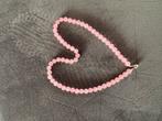 Rozenkwarts kralen ketting, Sieraden, Tassen en Uiterlijk, Kettingen, Ophalen of Verzenden, Zo goed als nieuw, Steen of Mineraal