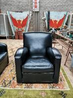 Poltrona frau art deco leren fauteuil, Ophalen, Gebruikt, 75 tot 100 cm, 50 tot 75 cm