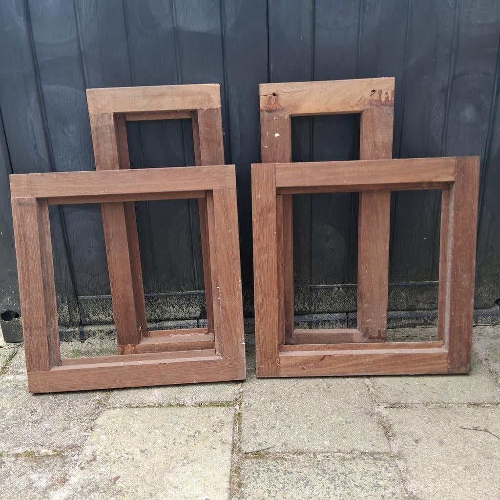 Puike kozijntjes, Doe-het-zelf en Verbouw, Kozijnen en Schuifpuien, Ophalen, Hout, 75 tot 150 cm, Raamkozijn