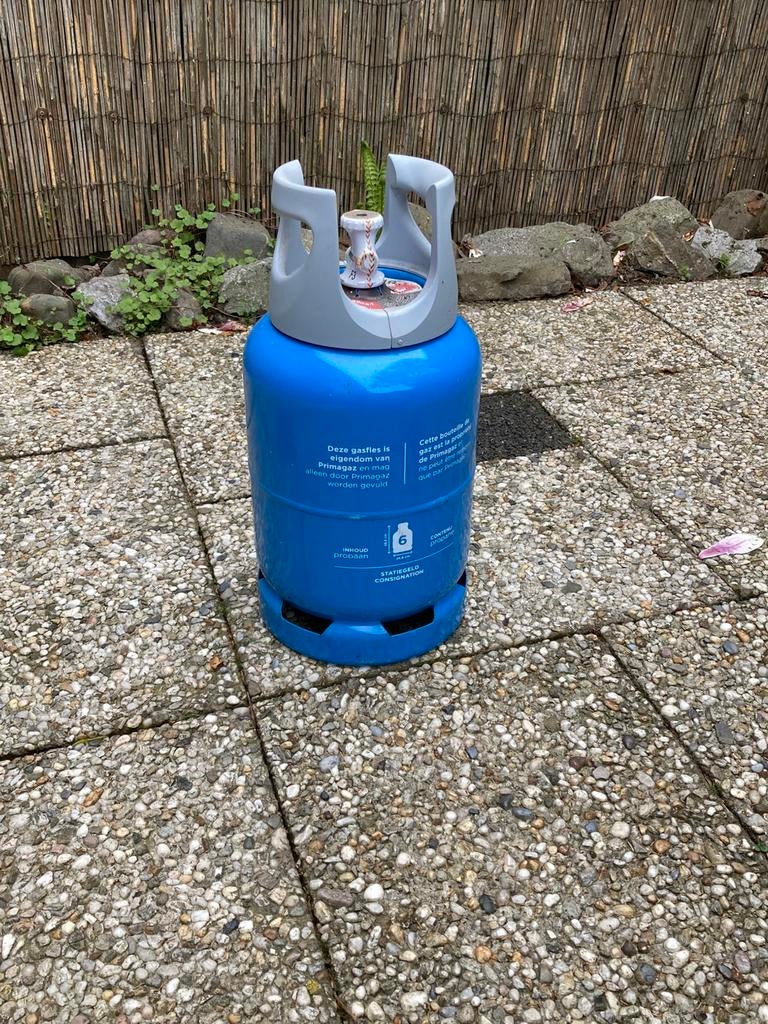 Gasfles 6 kg met inhoud primagaz propaan, Ophalen