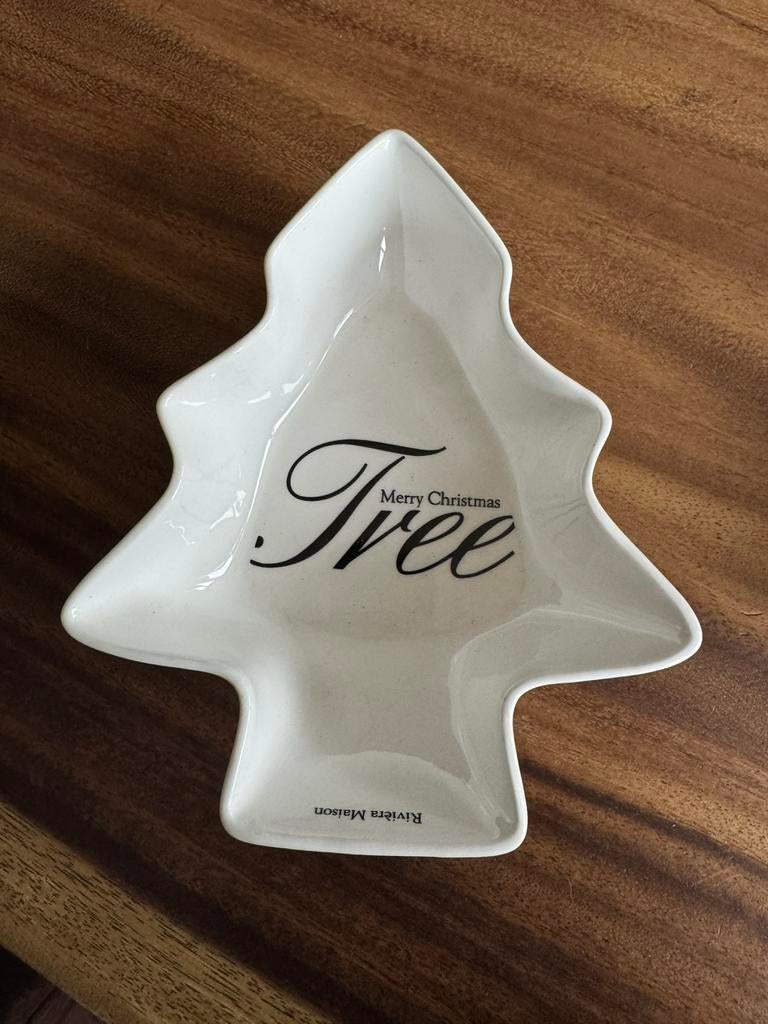 Riviera maison kerstboom schaaltje merry christmas tree, Ophalen, Zo goed als nieuw