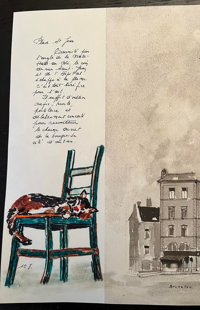Tekening, Antiek en Kunst, Kunst | Litho's en Zeefdrukken, Ophalen