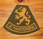 Mouwleeuw Geweven op vilt, Verzamelen, Militaria | Algemeen, Ophalen of Verzenden, Landmacht, Nederland, Embleem of Badge