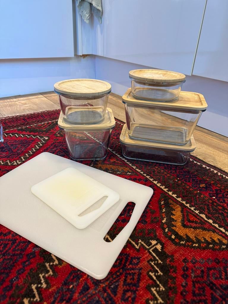 Kitchen items, glasses, storage tupperware, measuring cups, Huis en Inrichting, Keuken | Tupperware, Zo goed als nieuw, Overige typen