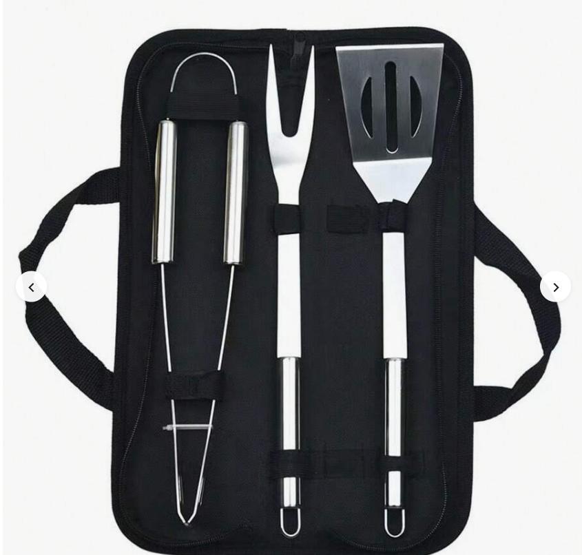 Roestvrijstalen barbecuespiesen voor buiten/keuken, Ophalen of Verzenden, Zo goed als nieuw, Met accessoires