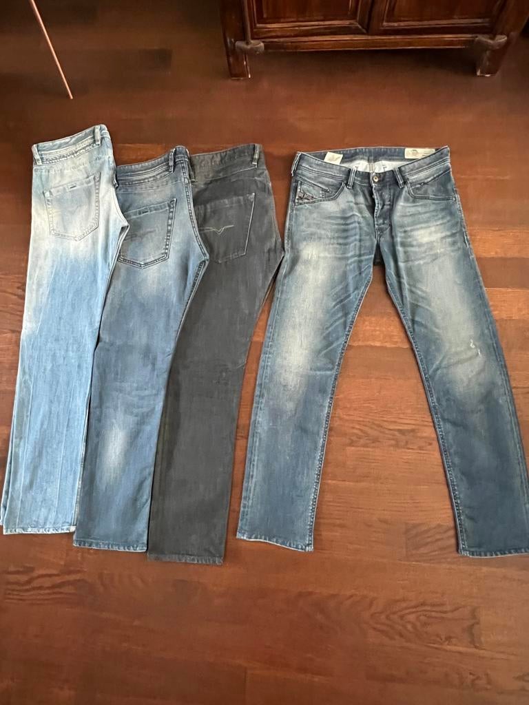 4x Diesel jeans Belthet heren 31x32, Kleding | Heren, Spijkerbroeken en Jeans, Ophalen of Verzenden, Zo goed als nieuw, Blauw