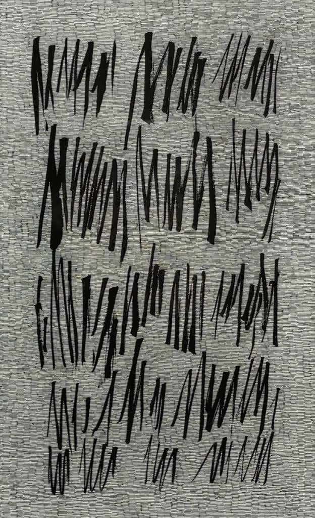 1291. Litho, Jan Schoonhoven – abstracte compositie, 1985