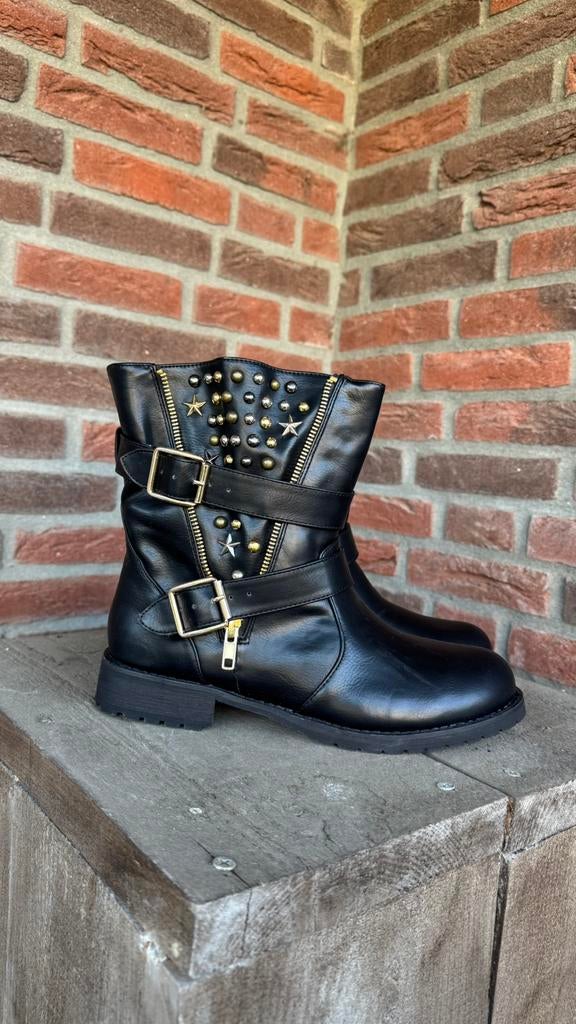 La strada dames laars zwart/goud maat 39, Kleding | Dames, Schoenen, Zwart, Lage of Enkellaarzen, Nieuw, Ophalen of Verzenden