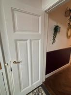 Originele jaren '30 houten deuren (2x) met sierlijsten (4x), Gebruikt, 80 tot 100 cm, Binnendeur, Ophalen of Verzenden