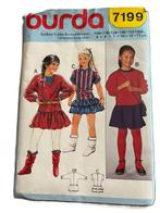 Naaipatroon meisjesjurk maat 104 t/m 164 - Burda 7199, Overige typen, Kind, Zo goed als nieuw, Burda