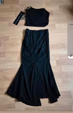 Nieuwe zwarte rok met top maat 122/128. Okselmaat 30 cm, Ophalen of Verzenden, Nieuw, Meisje, Setje
