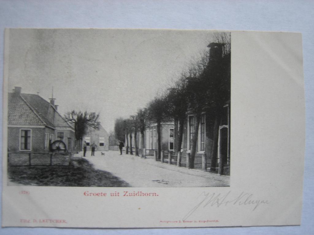 ZUIDHORN 1900 GROETE UIT ZUIDHORN, Verzenden, Voor 1920, Gelopen, Groningen