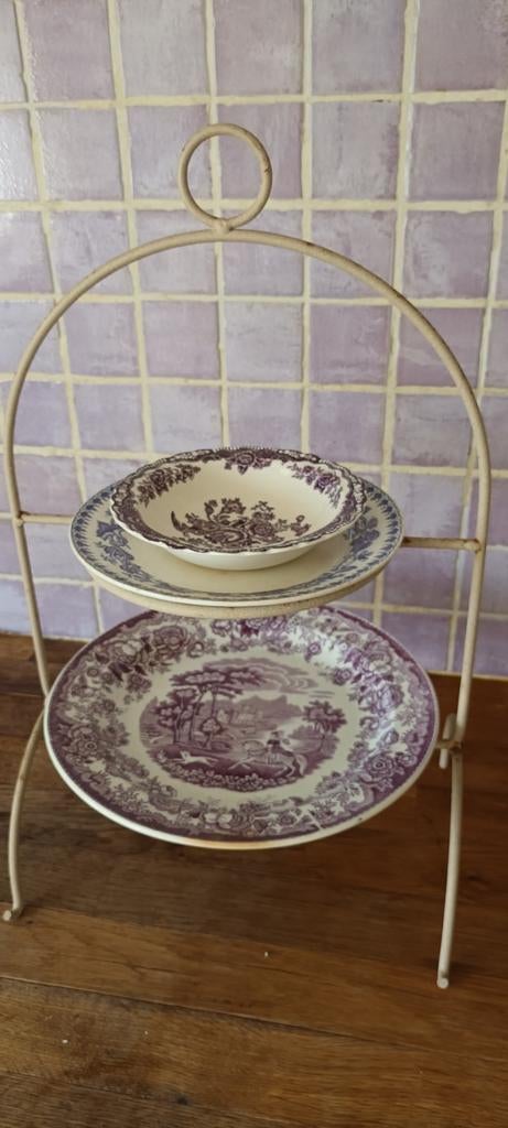 Petrus Regout Amazone / SCM Geranium /EIT Bristol PAARS LILA, Antiek en Kunst, Ophalen of Verzenden