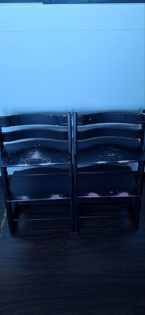 2x stokke tripp trapp te koop met nodige opknapbeurt!, Ophalen, Gebruikt, Meegroeistoel