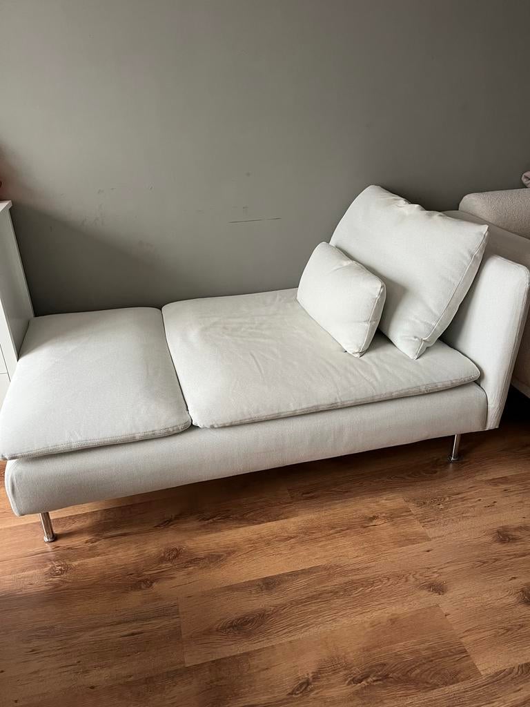 Ikea SÖDERHAMN chaise longue bank beige, Huis en Inrichting, Banken | Sofa's en Chaises Longues, Ophalen, Gebruikt, Eenpersoons