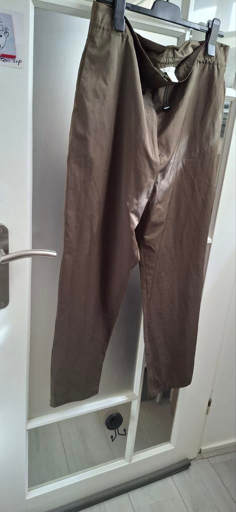 Vlotte broek,olijfgroen,hoge taille van H&M, Ophalen of Verzenden, Zo goed als nieuw, Groen, Lang