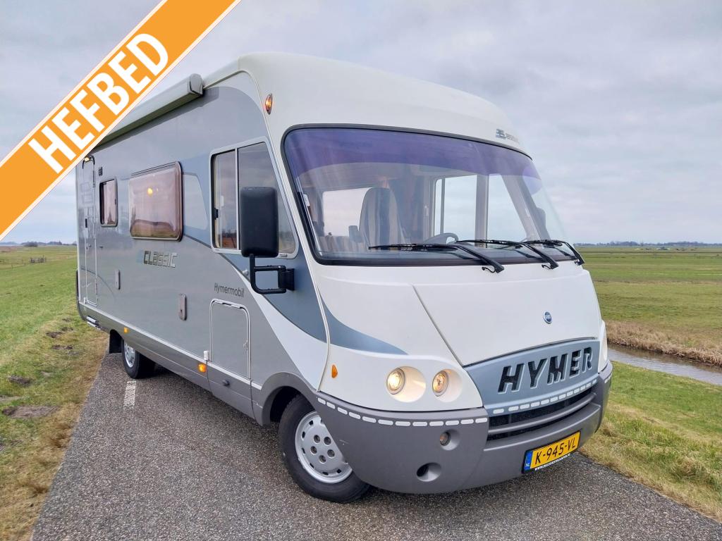 Ruime Hymer Hymermobil 544 B met trekhaak en XXL koelkast, Ringverwarming, Treinzit, Bedrijf, Hymer