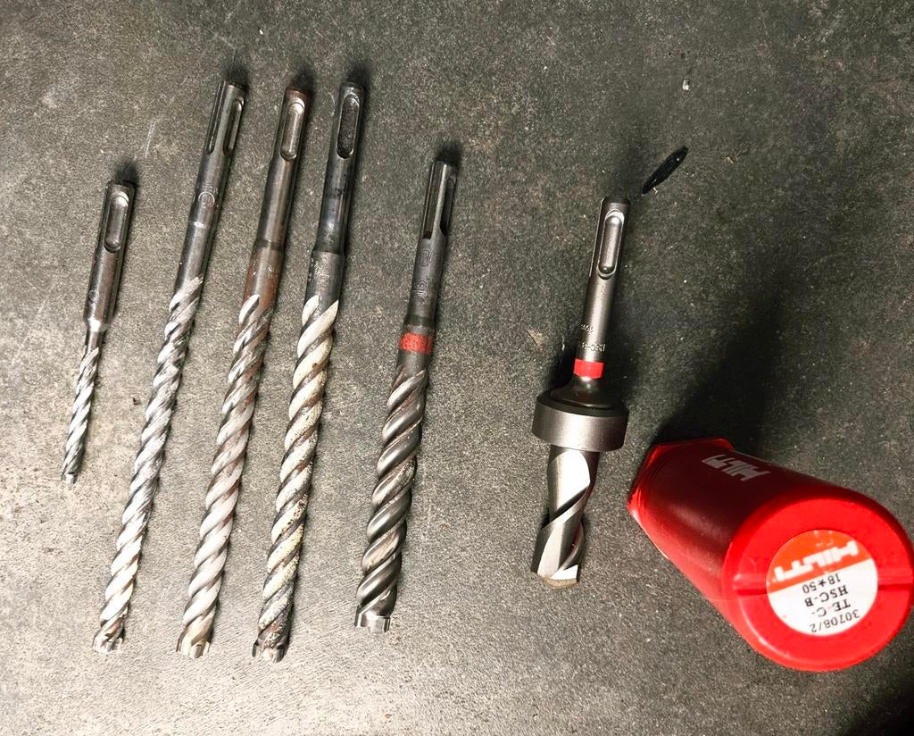 Hilti boren set, Doe-het-zelf en Verbouw, Gereedschap | Boormachines, Ophalen of Verzenden, Boor- en/of Breekhamer