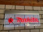Makita klok reclamebord uniek!, Ophalen, Zo goed als nieuw, Reclamebord