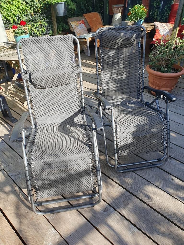 2 LUXE CAMPING LOUNGE STOELEN, Ophalen, Campingstoel