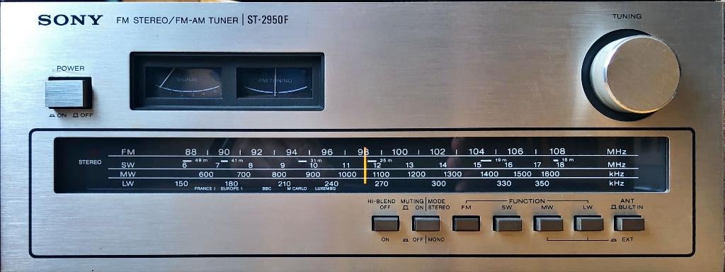 Stereo FM-AM Tuner ST-2950F Sony, Ophalen of Verzenden, Gebruikt, Tuner of Radio, Sony