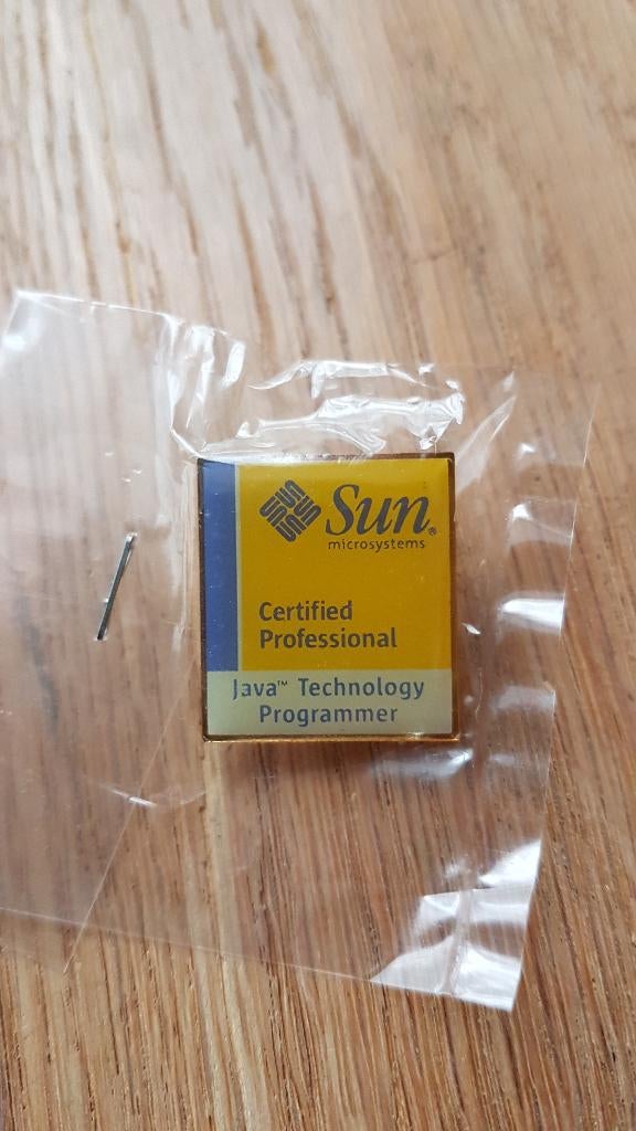 Pin 'Sun Certified Professional Java Technology Programmer', Ophalen of Verzenden, Nieuw, Overige onderwerpen, Speldje of Pin