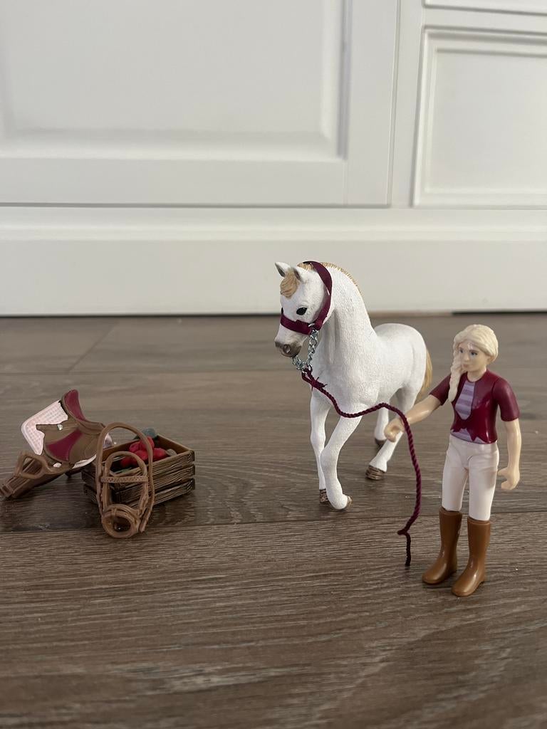 Schleich paard, ruiter en accessoires, Ophalen of Verzenden, Gebruikt