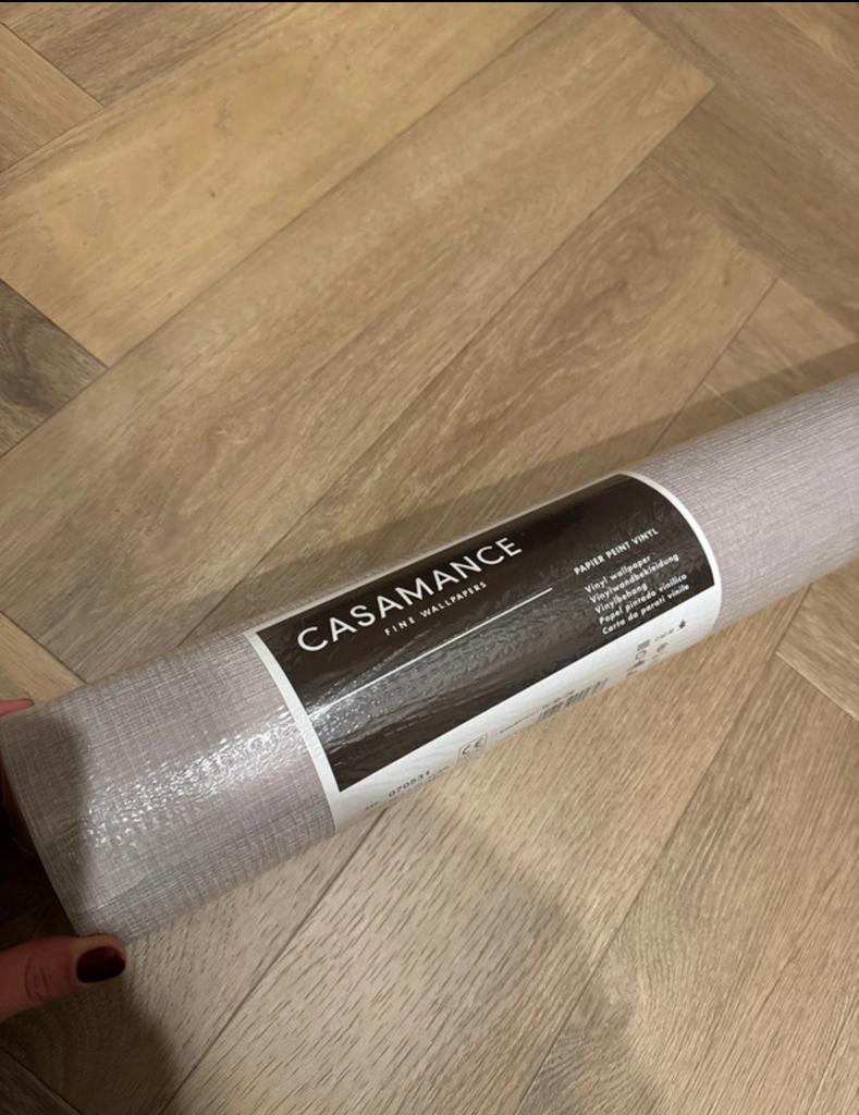 Casamance behang, Ophalen of Verzenden, Grijs