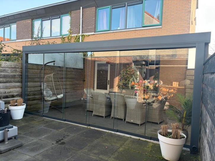 Aluminim terrasoverkapping serre veranda tuinkamer, Tuin en Terras, Overkappingen, Zo goed als nieuw, Veranda, Ophalen