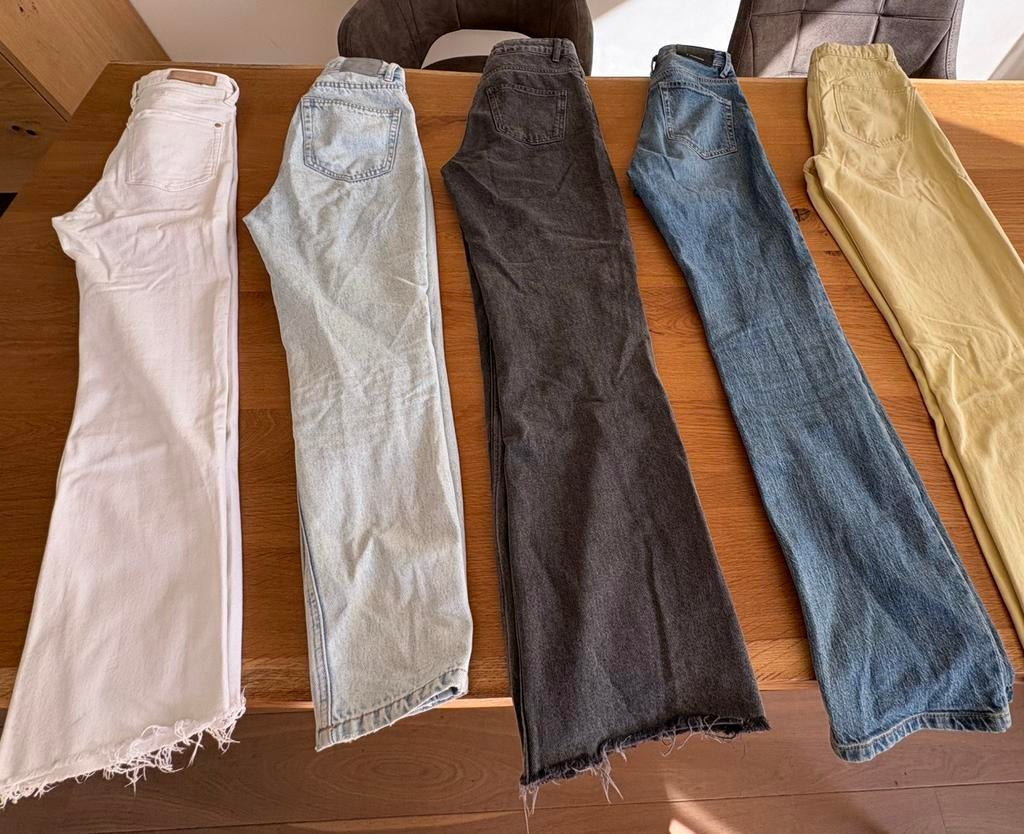 5 spijkerbroek, maat 27 & 32. Pull&Bear, My Jewellery, Strad, Ophalen of Verzenden, Zo goed als nieuw, Grijs, W27 (confectie 34) of kleiner
