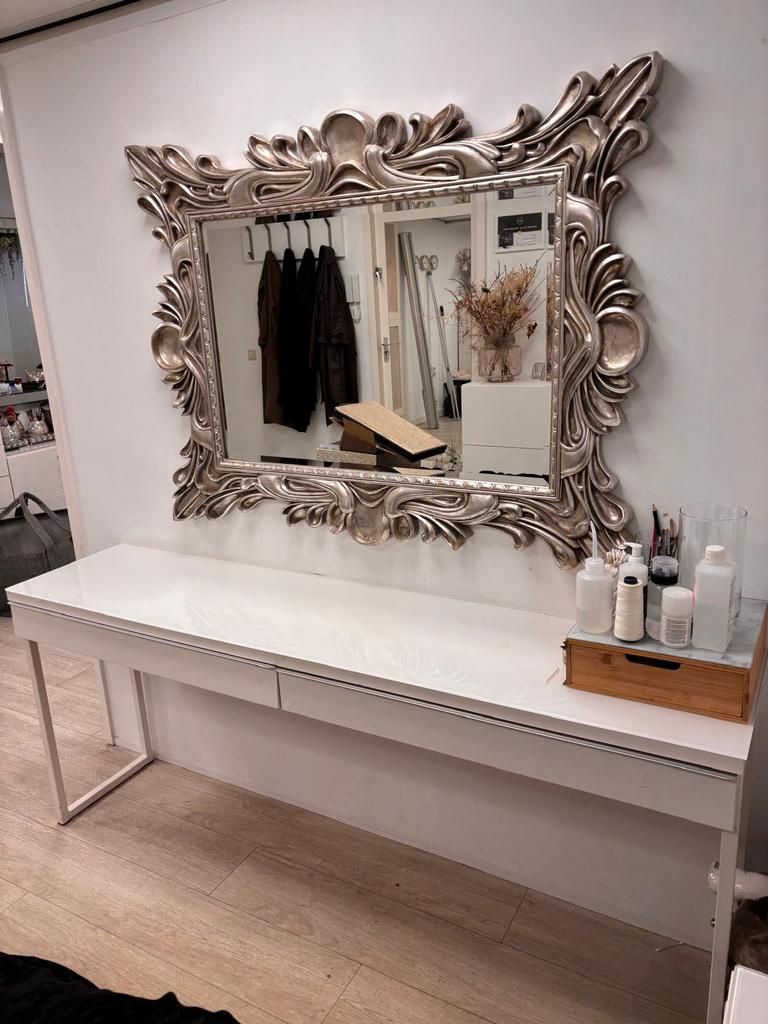 Barok spiegel, Huis en Inrichting, Tafels | Sidetables, 100 tot 150 cm, Ophalen of Verzenden, Zo goed als nieuw, 25 tot 50 cm