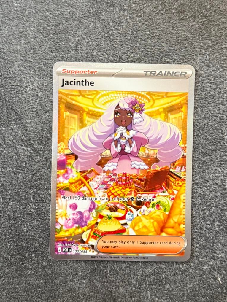 Jacinthe 122/088 Pokémon kaart, Ophalen of Verzenden, Nieuw, Losse kaart, Foil