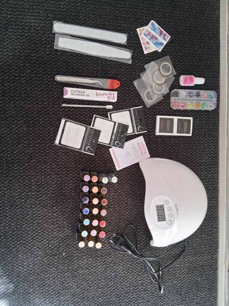 Gel nagellak, Sieraden, Tassen en Uiterlijk, Uiterlijk | Cosmetica en Make-up, Verzenden, Gebruikt, Handen en Nagels, Toebehoren