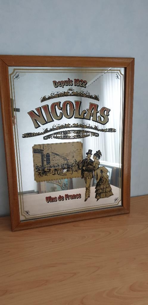 spiegel Nicolas, Ophalen, Reclamebord