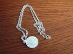 oude jaren 60 ketting met hanger Napoleon, Sieraden, Tassen en Uiterlijk, Kettingen, Ophalen of Verzenden, Zilver, Overige materialen